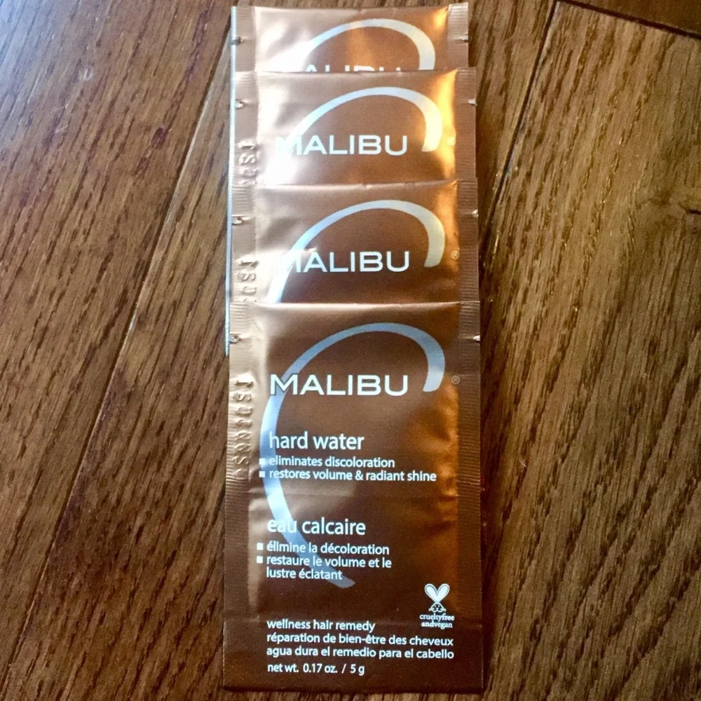 x4 Malibu C Hard Water Stain Remover Packets‎